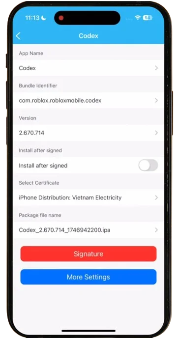 CodeX Executor iOS Screenshot 4